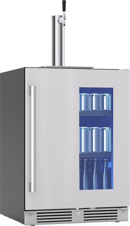 ZEPHYR PRKB24C01AG Zephyr 24"" Kegerator & Beverage Cooler