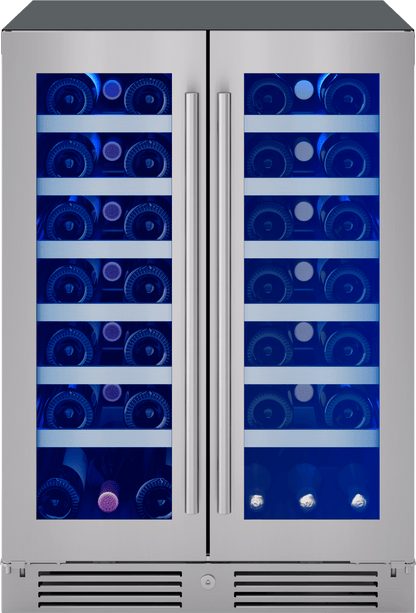 ZEPHYR PRW24C32CG Zephyr 24"" French Door Dual Zone Wine Cooler