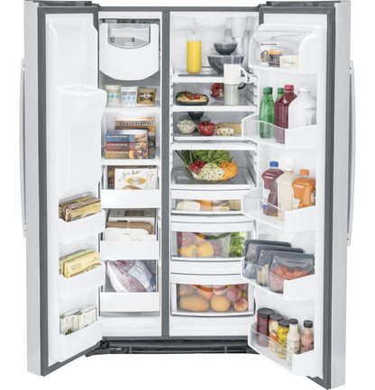 GE APPLIANCES PSE25KYHFS GE Profile Series Energy Star 25.3 Cu. Ft. Side-by-side REFR...