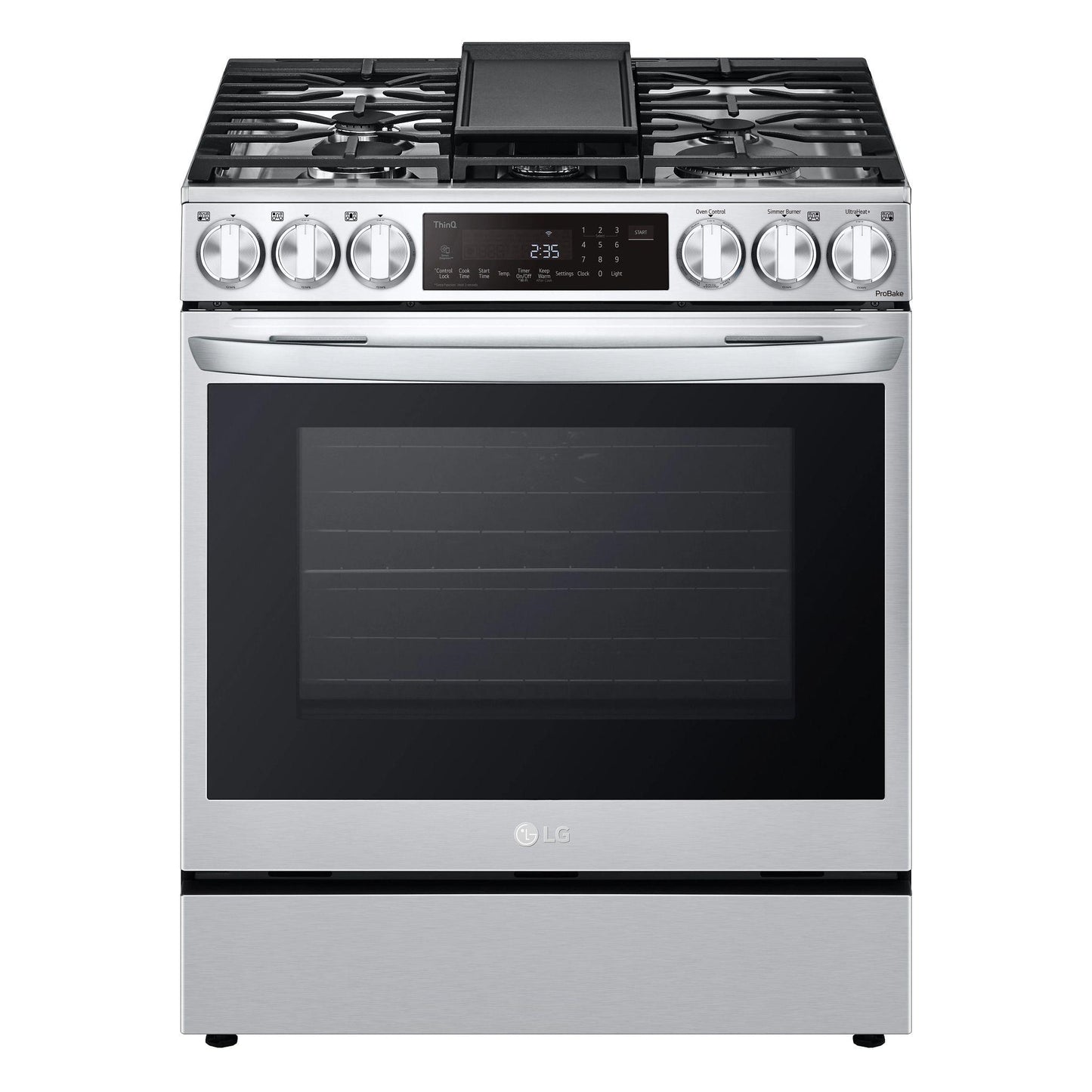 LG LSDL6336F 6.3 Cu. Ft. Smart Wi-fi Enabled Probake Convection Instaview ...