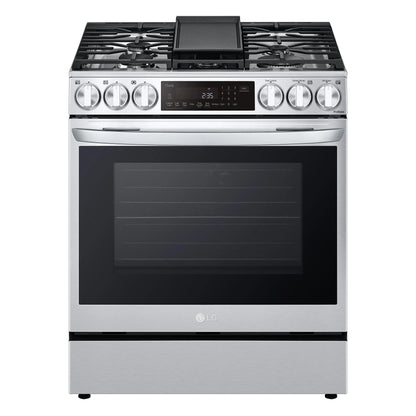 LG LSDL6336F 6.3 Cu. Ft. Smart Wi-fi Enabled Probake Convection Instaview ...