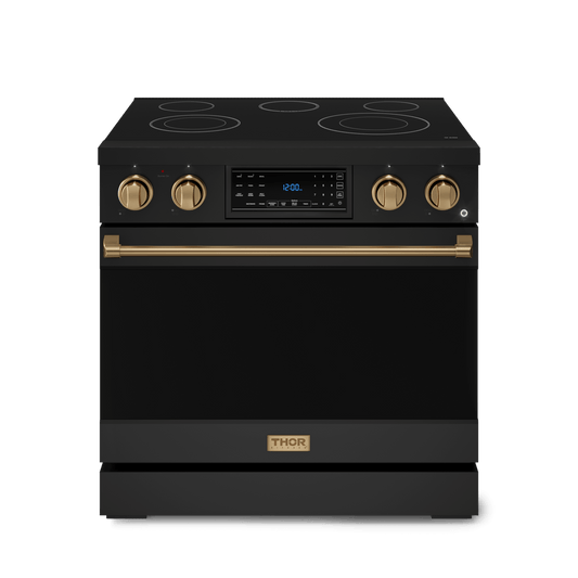 THOR KITCHEN RSE36BBRZ 36 Inch Professional Electric Range With Tilt Panel Touch Control I...