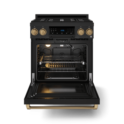THOR KITCHEN RSG30BBRZ 30 Inch Professional Gas Range With Tilt Panel Touch Control In BLA...
