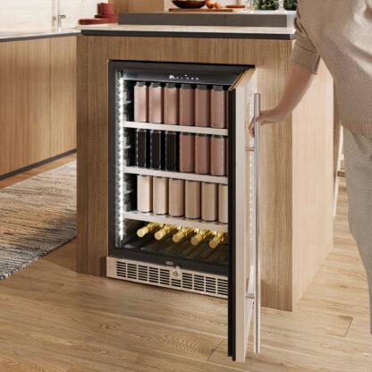SILHOUETTE SPRBC056D1SS Silhouette Saxony 24"" Single-zone Beverage Center