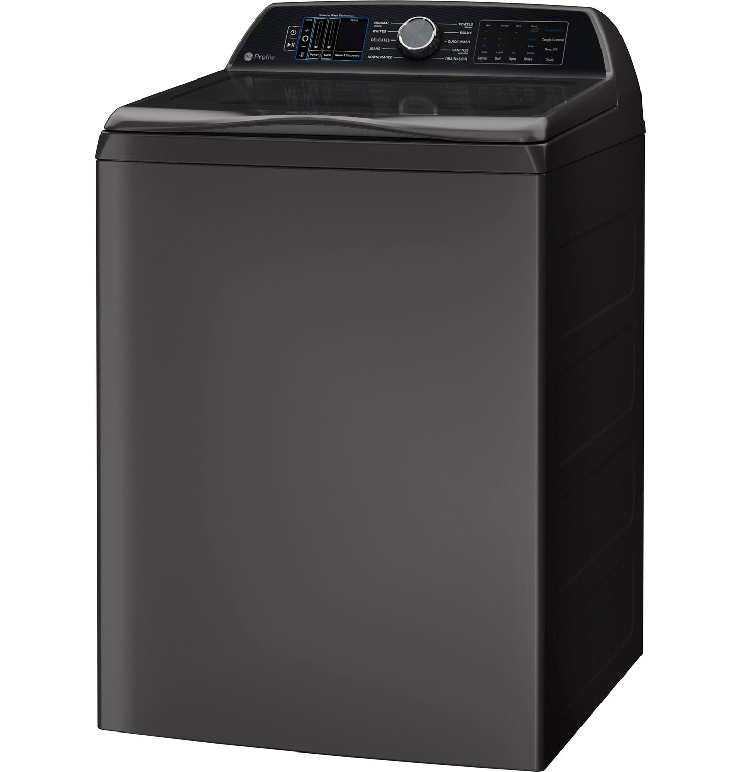 GE APPLIANCES PTW905BPTDG GE Profile 5.3 Cu. Ft. Capacity Washer With Smarter Wash TECHNO...