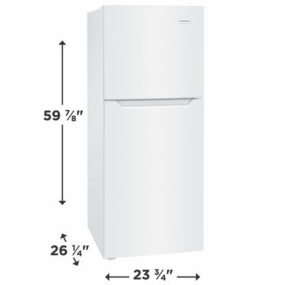 FRIGIDAIRE FFET1022UW 10.1 Cu. Ft. Top Freezer Apartment-size Refrigerator