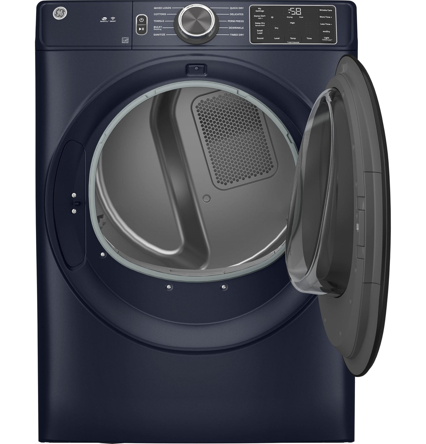 GE APPLIANCES GFD55GSPRRS Ge 7.8 Cu. Ft. Capacity Smart Front Load Gas Dryer With SANITIZE...