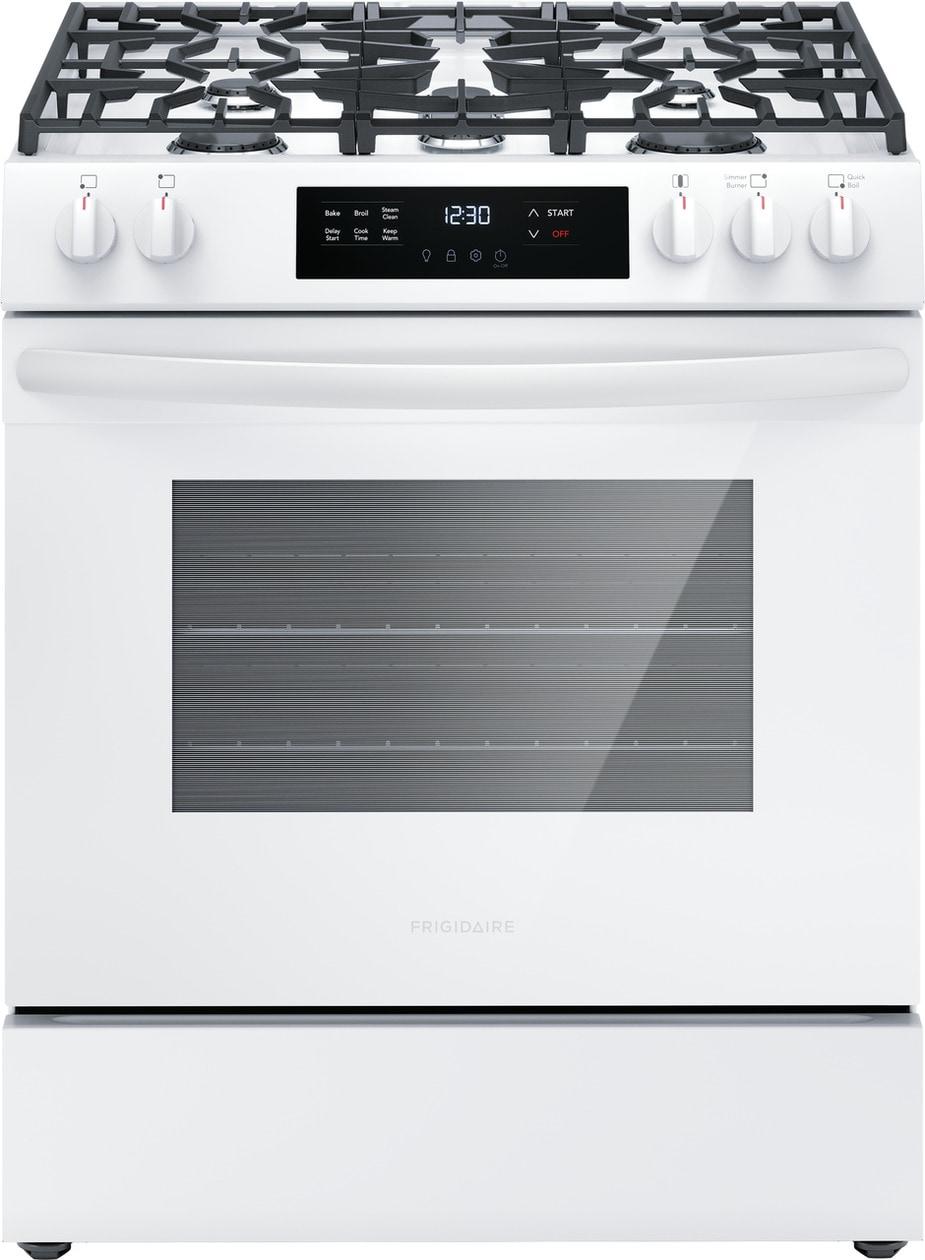 FRIGIDAIRE FCFG3062AW Frigidaire 30"" Front Control Gas Range With Quick Boil