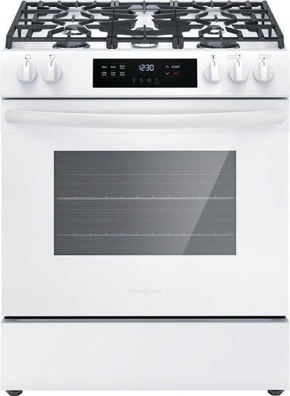 FRIGIDAIRE FCFG3062AW Frigidaire 30"" Front Control Gas Range With Quick Boil