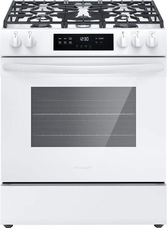FRIGIDAIRE FCFG3062AW Frigidaire 30"" Front Control Gas Range With Quick Boil