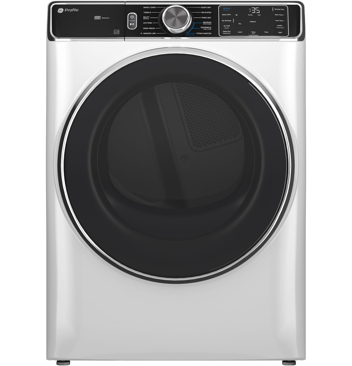 GE APPLIANCES PFD87GSSVWW GE Profile 7.8 Cu. Ft. Capacity Smart Front Load Gas Dryer WITH...