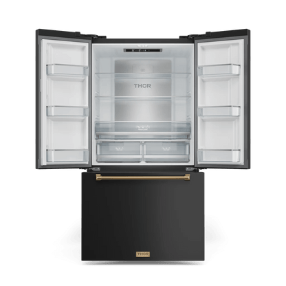 THOR KITCHEN RF3621CTD00BRZ 36 Inch 20.3 Cu Ft French Door Counter Depth Refrigerator With Ice ...