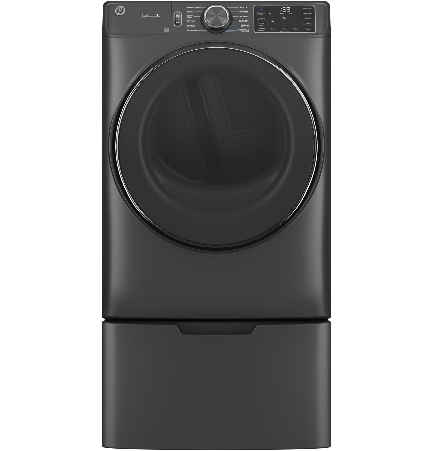 GE APPLIANCES GFD65ESPVDS Ge 7.8 Cu. Ft. Capacity Smart Front Load Electric Dryer With STE...