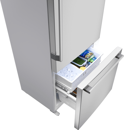 BOSCH B33CM10SNS 100 Series, Free-standing Fridge-freezer With Freezer At Bottom, BR...