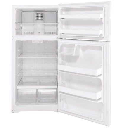 GE APPLIANCES GPE17CTNRWW Ge Energy Star 16.6 Cu. Ft. Recessed Handle Top-freezer REFRI...