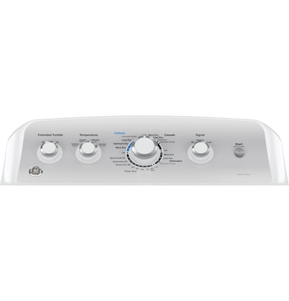 GE APPLIANCES GTD45EASJWS Ge 7.2 Cu. Ft. Capacity Aluminized Alloy Drum Electric Dryer WIT...