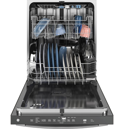 GE APPLIANCES GDT670SYVFS Ge Top Control With Stainless Steel Interior Dishwasher With SAN...