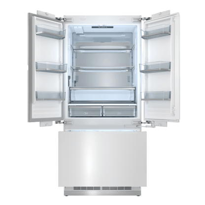 THOR KITCHEN XRF3619BFPSS Thor Kitchen 36-inch French Door Built-in Panel-ready Refrigerator ...