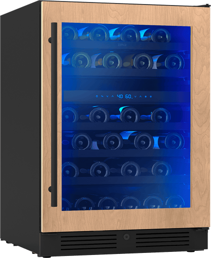 ZEPHYR PRW24C02CPG Zephyr 24"" Panel Ready Dual Zone Wine Cooler
