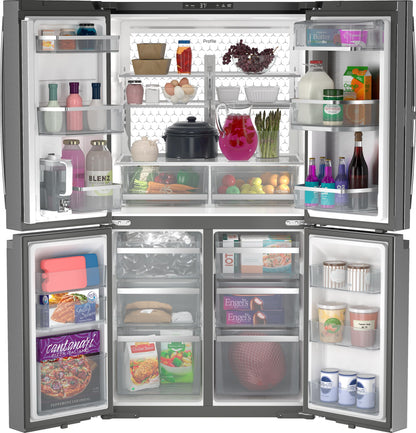 GE APPLIANCES PHD23BYWFS GE Profile Energy Star 22.9 Cu. Ft. Counter-depth Quad-door ...