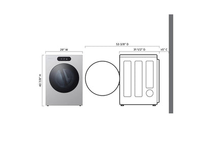 LG DLGX9901S LG Signature 9.0 Cu. Ft. MEGA Capacity Smart Front Load Gas Dryer W...