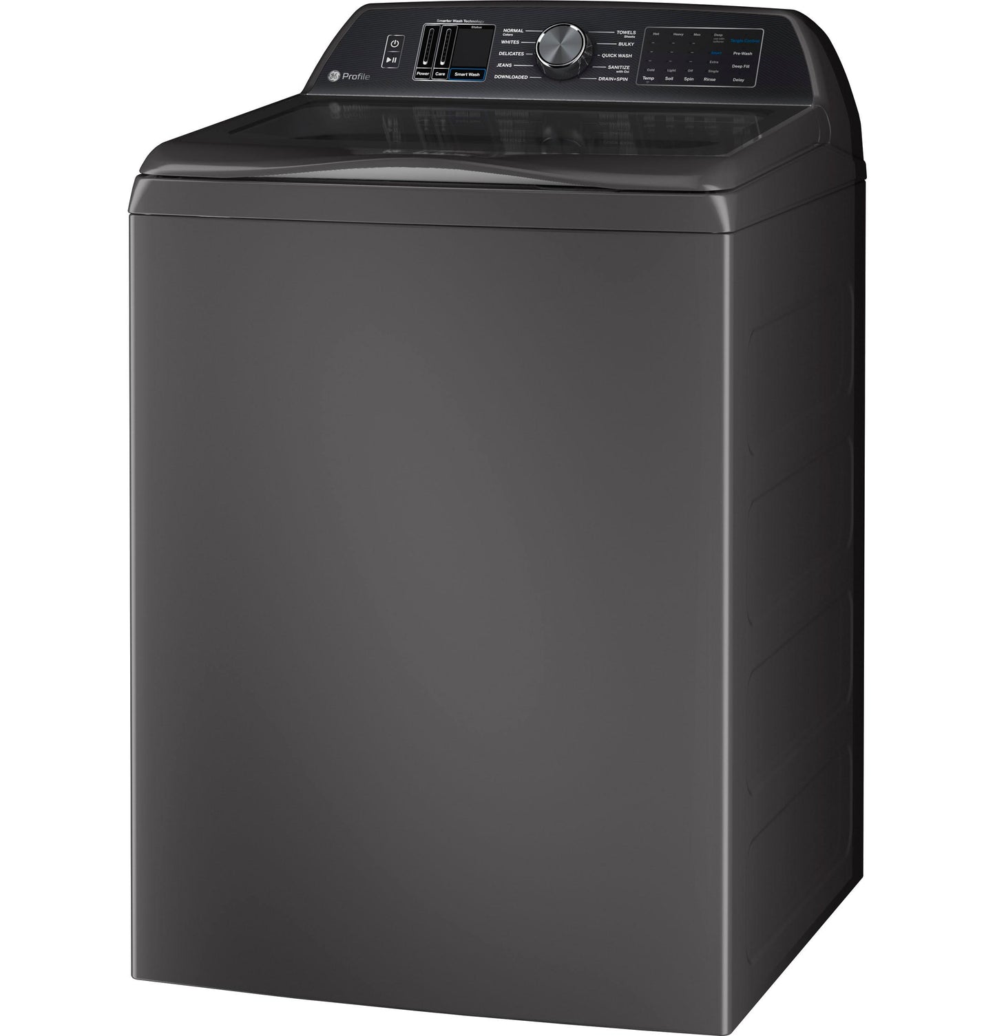 GE APPLIANCES PTW705BPTDG GE Profile 5.3 Cu. Ft. Capacity Washer With Smarter Wash TECHNO...