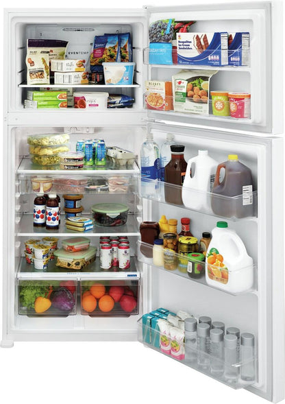 FRIGIDAIRE FFTR2045VW Frigidaire 20.0 Cu. Ft. Top Freezer Refrigerator