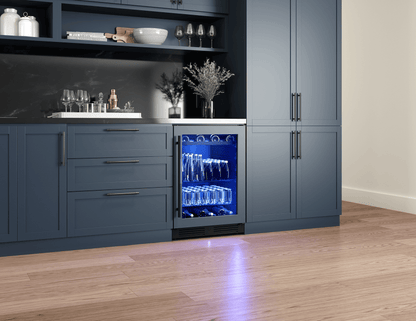 ZEPHYR PRB24C01CPG Zephyr 24"" Panel Ready Single Zone Beverage Cooler