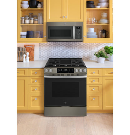 GE APPLIANCES GGS600AVES Ge 30"" Slide-in Front-control Convection Gas Range With No PREHE...