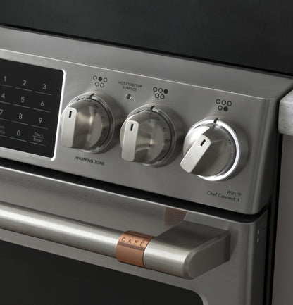 CAFE CHS900P2MS1 Cafe 30"" Slide-in Front Control Induction and Convection RANG...