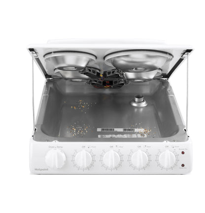 HOTPOINT RAS200DMWW Hotpoint 20"" Electric Free-standing Front-control Electric Range