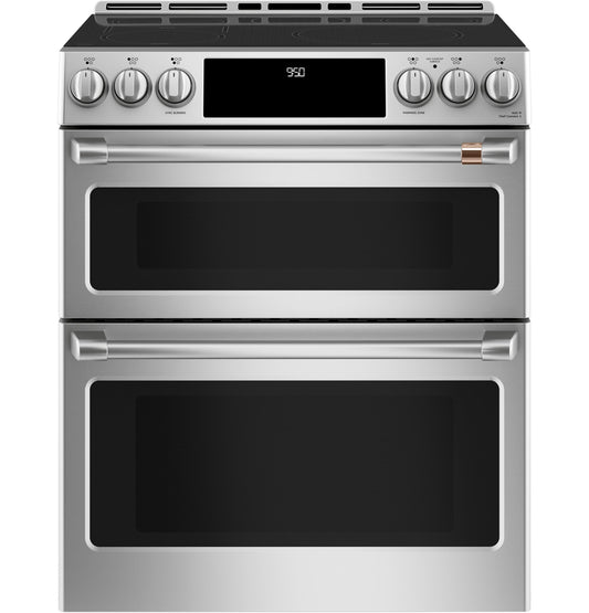 CAFE CHS950P2MS1 Cafe 30"" Slide-in Front Control Induction and Convection DOUB...