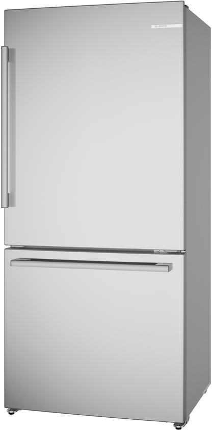 BOSCH B33CM10SNS 100 Series, Free-standing Fridge-freezer With Freezer At Bottom, BR...