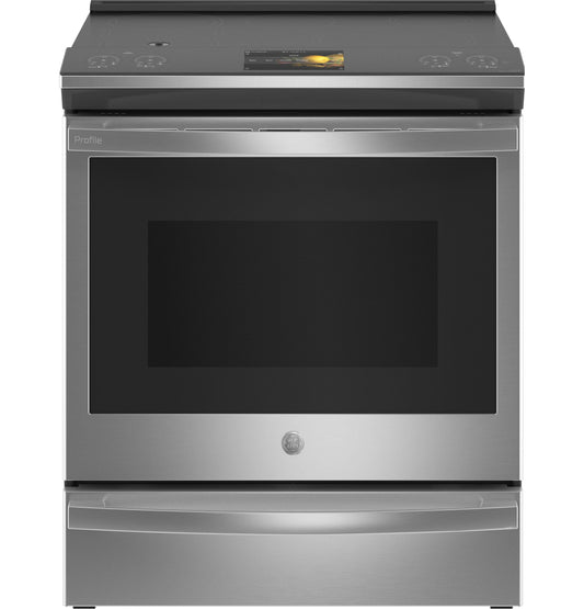 GE APPLIANCES PHS93XYPFS GE Profile 30"" Smart Slide-in Front-control Induction FINGERPRI...