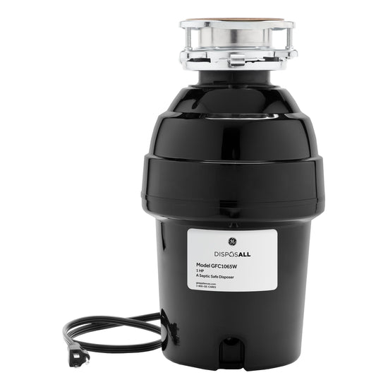 GE APPLIANCES GFC1065W GE Disposall 1 HP Continuous Feed Garbage Disposer - Corded