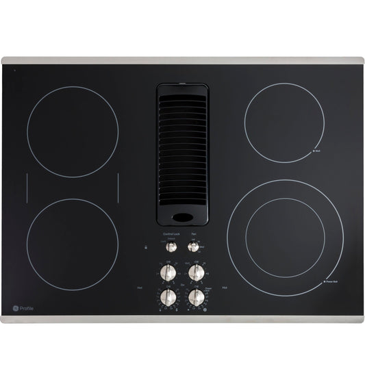 GE APPLIANCES PP9830SRSS GE Profile 30"" Downdraft Electric Cooktop