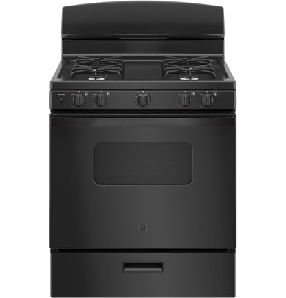 GE APPLIANCES JGBS10DEMBB Ge 30"" Free-standing Front Control Gas Range