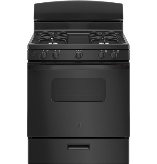 GE APPLIANCES JGBS10DEMBB Ge 30"" Free-standing Front Control Gas Range