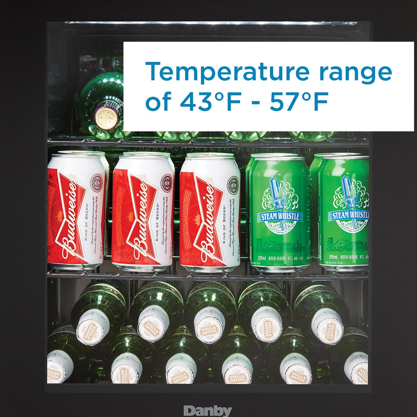 DANBY DWC018A1BDB Danby 1.8 Cu. Ft. Wine Cooler