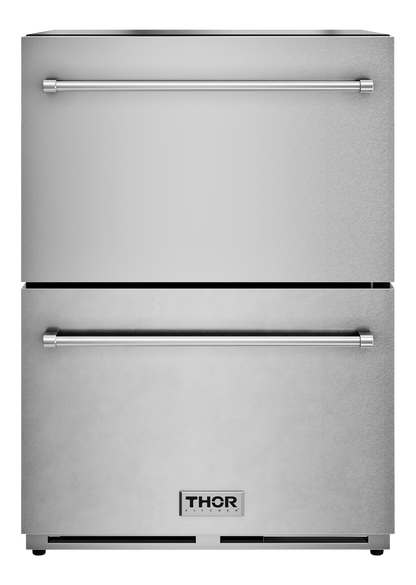 THOR KITCHEN TRZ24U 24-inch Indoor Outdoor Freezer Drawer In Stainless Steel - Trz24u