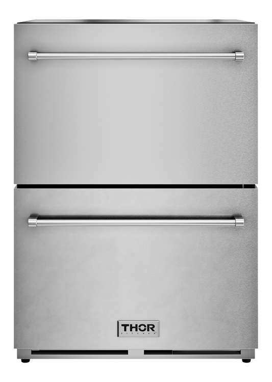 THOR KITCHEN TRZ24U 24-inch Indoor Outdoor Freezer Drawer In Stainless Steel - Trz24u