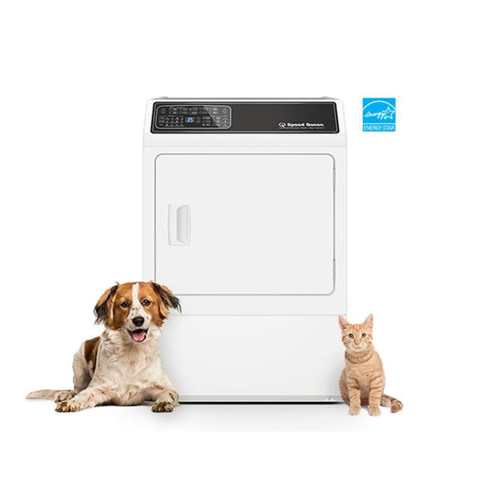 SPEED QUEEN DF7004WG Df7 White Gas Dryer With Front Control | Pet Plus | Sanitize | 5-YE...
