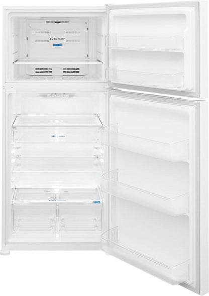 FRIGIDAIRE FFHT2045VW Frigidaire 20.0 Cu. Ft. Top Freezer Refrigerator