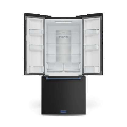 THOR KITCHEN RF3017FFD00BLU 30 Inch 17.7 Cu Ft French Door Counter Depth Refrigerator With Ice ...