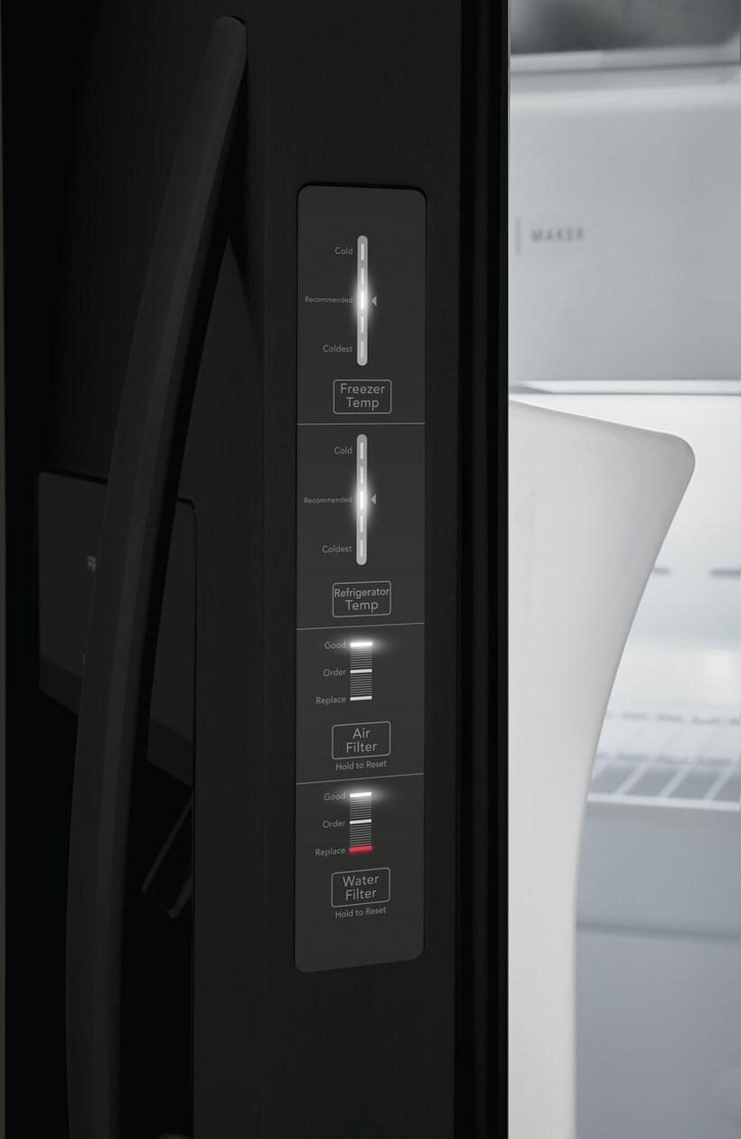 FRIGIDAIRE FRSS2623AB Frigidaire 25.6 Cu. Ft. 36'' Standard Depth Side By Side Refrigerator