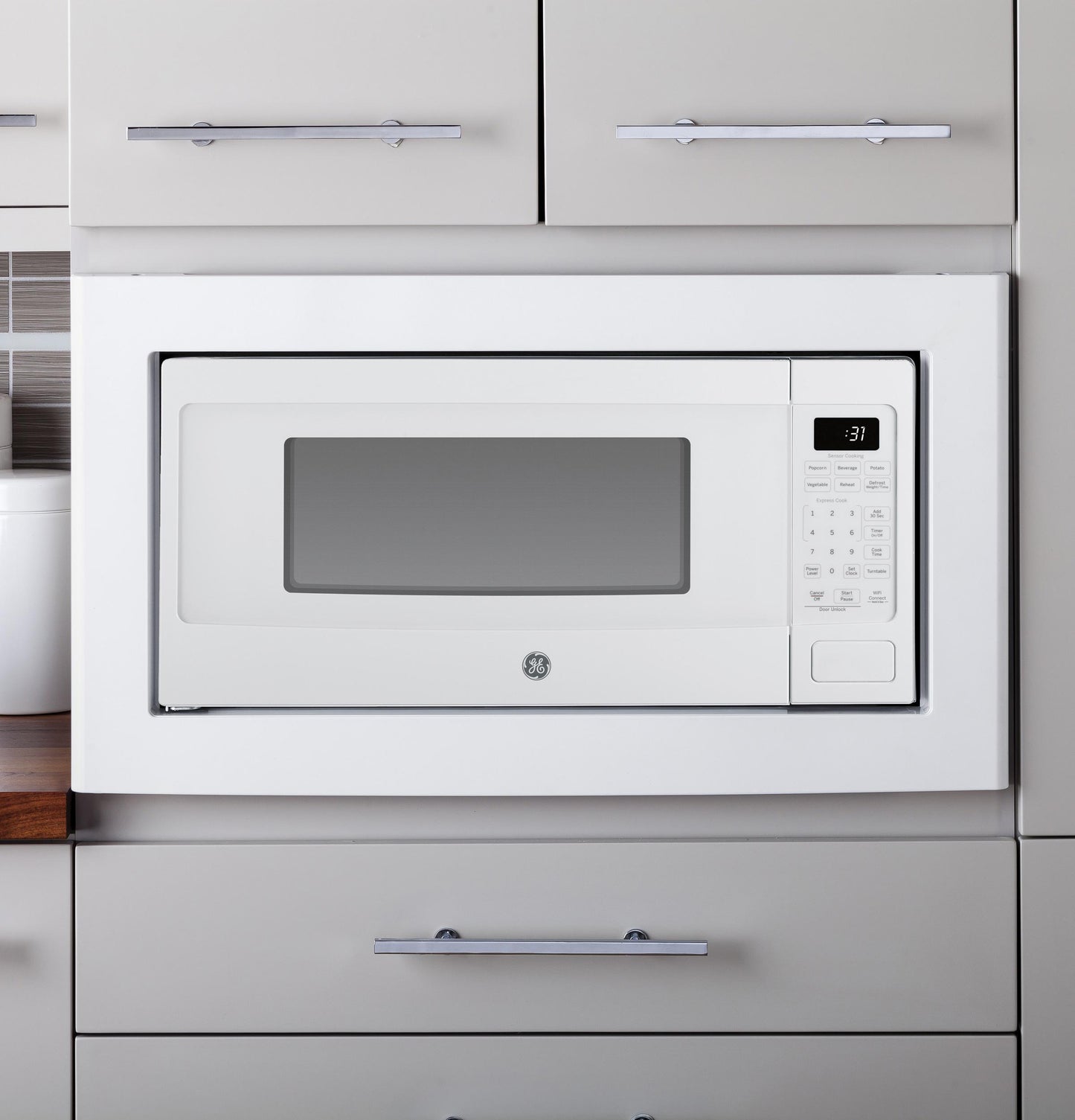 GE APPLIANCES PCHK11S1WWW GE Profile 1.1 Cu. Ft. Countertop Microwave Oven