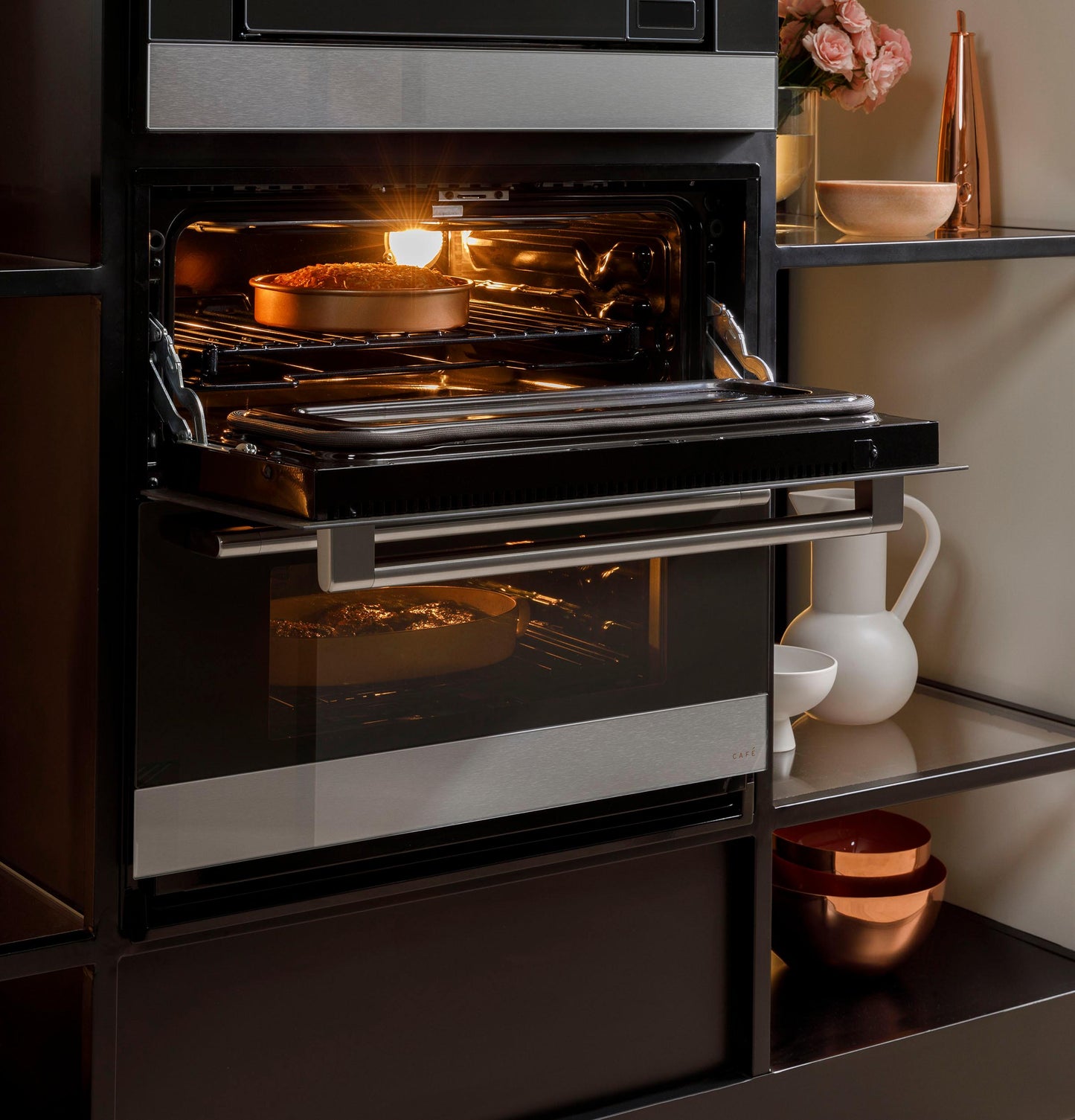 CAFE CTS92DM2NS5 Cafe Minimal Series 30"" Smart Built-in Twin Flex Single Wall ...