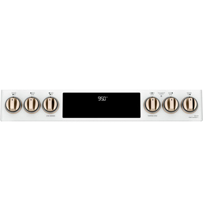 CAFE CHS950P4MW2 Cafe 30"" Slide-in Front Control Induction and Convection DOUB...
