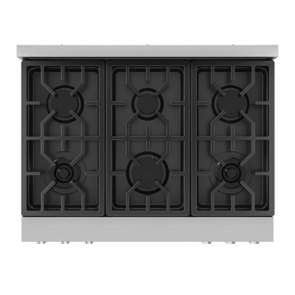 THOR KITCHEN RSG36LP 36 Inch Professional Lp Range With Tilt Panel Touch Control In STAI...