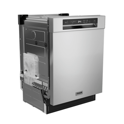 THOR KITCHEN ADW24PF 24 Inch Built-in Front Control Dishwasher With the Pocket Handle: A...